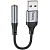 Перехідник HOCO LS36 USB - Jack 3.5 Black