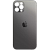 Заднє скло корпусу iPhone 12 Pro Graphite (big hole) (темно-сіре) (Х) 8000831B