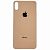 Заднє скло корпусу iPhone XS Max (big hole) Rose Gold (Х) 8000825G