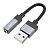 Перехідник HOCO UPA32D USB - Jack 3.5 Black