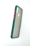 Чохол iPhone XS Max Silicon Gingle Matte dark green / orange "Акційна ціна"