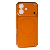 Чохол iPhone 15ProMax Silicon IPHONE 17 STYLE with MagSafe Orange