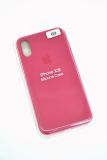 Чохол iPhone X/XS Silicon Case original FULL №69 raspberry (4you)