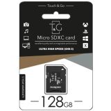 Micro SD 128Gb T&G Class 10 c ад. (UHS-3)