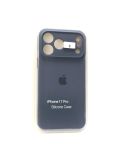 Чехол iPhone 17Pro Silicon Case original FULL Camera №8 Dark blue (4you)