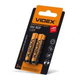Батарейка Videx R03P AAA солевая (2 на блистере, 48 в упак.)