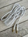 Аудио кабель 3,5mm/3,5mm AUX 2m (круглый, тех. пакет) White 