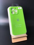 Чохол iPhone 16Pro Silicon Case original FULL Camera №31 lime green (4you)