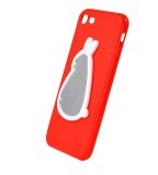 Чохол Samsung J3 / J330 (2017) Silicon Mirror Rabbit red "Акційна ціна"