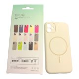 Чехол iPhone 11 Silicon BEATS with MagSafe №5 Milk