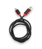 Usb-cable Type-C 4you Niagara (2.1A, черный, 1.2м)
