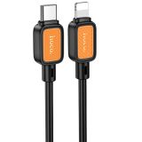 Cable Type-C/iPhone 5 HOCO X108 (круглий) Black