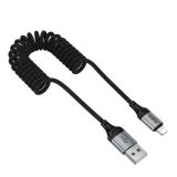Usb-cable iPhone 5 HOCO X121 1.5m (круглый) Black