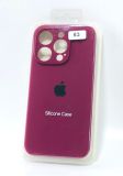 Чехол iPhone 15ProMax Silicon Case original FULL Camera №63 burgundy (4you)