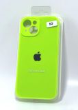Чехол iPhone 15Plus Silicon Case original FULL Camera №53 neon green (4you) "Акционная цена"