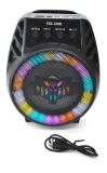 Портативная колонка ESS-108B (USB+SD+Bluetooth+FM+дисплей+адаптер от сети+1-динамик) Black