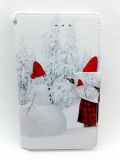 Чехол-книжка 4you Art Print 4.0"-4.4" Winter 3 (снеговик) универсальная "Акционная цена"