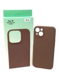 Чехол iPhone 13 Silicon BEATS with MagSafe №8 Chocolate