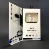 Usb-cable Type-C 4you Merla (2A, silicon, білий, преміум упаковка)