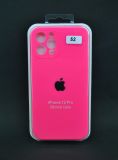 Чехол iPhone 12 Silicon Case original FULL Camera №52 ultra pink (4you)