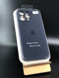 Чохол iPhone 16Pro Silicon Case original FULL Camera №8 Dark blue (4you)
