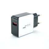 МЗП 4you A40 (18W, Fast Charger QC 3.0, 5V / 3A, 9V / 12V-1.5A, 1USB) black / white