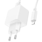 МЗП-USB HOCO CS11A 1 Usb+кабель Lightning White