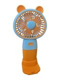 Вентилятор ручной HK59-19 (подставка для телефона, 3 режима, Type-C) Blue/Orange