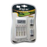 Зарядное JB-212 ART 0130 (для AA-ААА, с 4 АКБ AAA 2500mAh в комплекте) White