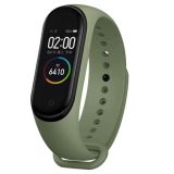 Ремінець на браслет фітнес Xiaomi mi band 5/6/7 Хакі темний