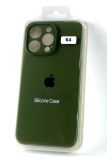 Чехол iPhone 14Pro Silicon Case original FULL Camera №64 olive green (4you)