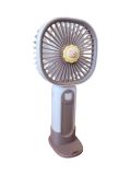 Вентилятор ручний HANDHELD FAN H137-12 (підставка для телефону, 3 режими, Type-C) Brown