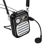 Портативная колонка HOCO L23 с проводным микрофоном Black