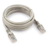 Кабель сетевой RJ45 2м Cablexpert PP12-2M, серый (витая пара)