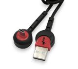 Usb-cable Micro USB 4you Angara (2000mah, tpe, 90град, micro 2х стор., чорний) "Акційна ціна"