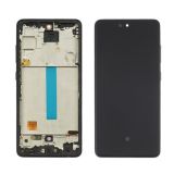 LCD Samsung A52 4G (A525)/A526 5G з чорним тачскрином + чорна корпусна рамка OLED FULL SIZE (M)