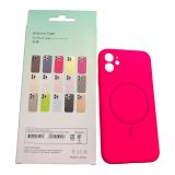 Чехол iPhone 11 Silicon BEATS with MagSafe №10 Sunrise Pink "Акционная цена"