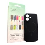 Чехол iPhone 17 Silicon BEATS with MagSafe №7 Midnight Black