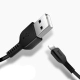 Usb-cable iPhone 5 HOCO X20 Flash 3m (круглий) Black