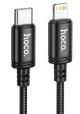 Cable Type-C/iPhone 5 HOCO X89 1m (круглий) Black