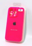 Чехол iPhone 12ProMax Silicon Case original FULL Camera №52 ultra pink (4you)
