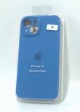 Чехол iPhone 15 Silicon Case original FULL Camera №3 iris (4you) "Акционная цена"