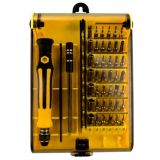 Набор отверток BS-6089a BiSheng 45 in 1 ручка с насадками + пинцет (W) 