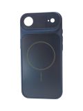 Чохол iPhone 17Air Silicon IPHONE 17 STYLE with MagSafe Navy blue