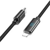 Cable Type-C/iPhone 5 HOCO U127 (круглий) Black