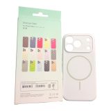 Чехол iPhone 17Pro Silicon BEATS with MagSafe №4 Snow