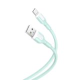 Usb-cable Type-C XO NB212 2,1A 1m (круглий) Green