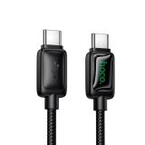 Cable Type-C/Type-C HOCO U146 60W 1.2m (круглый) Black
