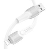 Usb-cable iPhone 5 HOCO X106 12W 2m (круглый) White