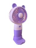Вентилятор ручной HK59-19 (подставка для телефона, 3 режима, Type-C) Pink/Violet